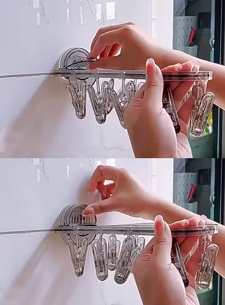 3点セット 吸盤式物干し棚 送料無料 3033