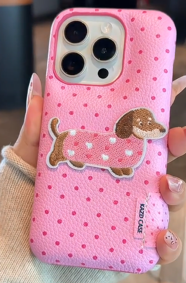 スマホケース iPhoneケース お洒落 犬 ピンク おしゃれ 1156 送料無料