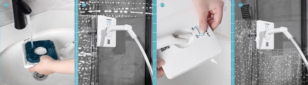 送料無料 窓ふき 洗剤いらない 洗剤ヘッド3点付き 3144