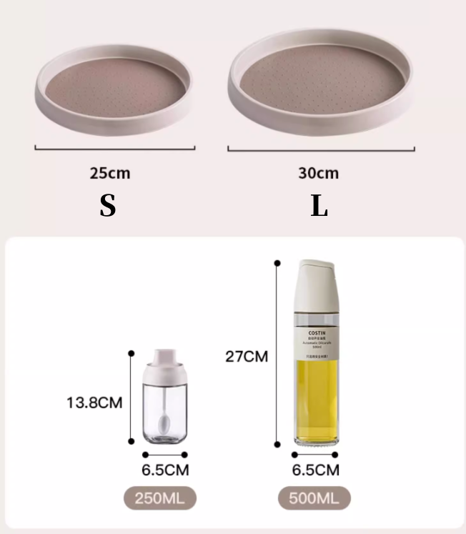 送料無料 回転調味料皿 2色選択可 3165