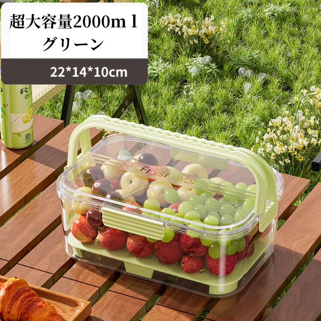 送料無料 2点セット フルーツ弁当箱 ピクニック アウトドア 3269