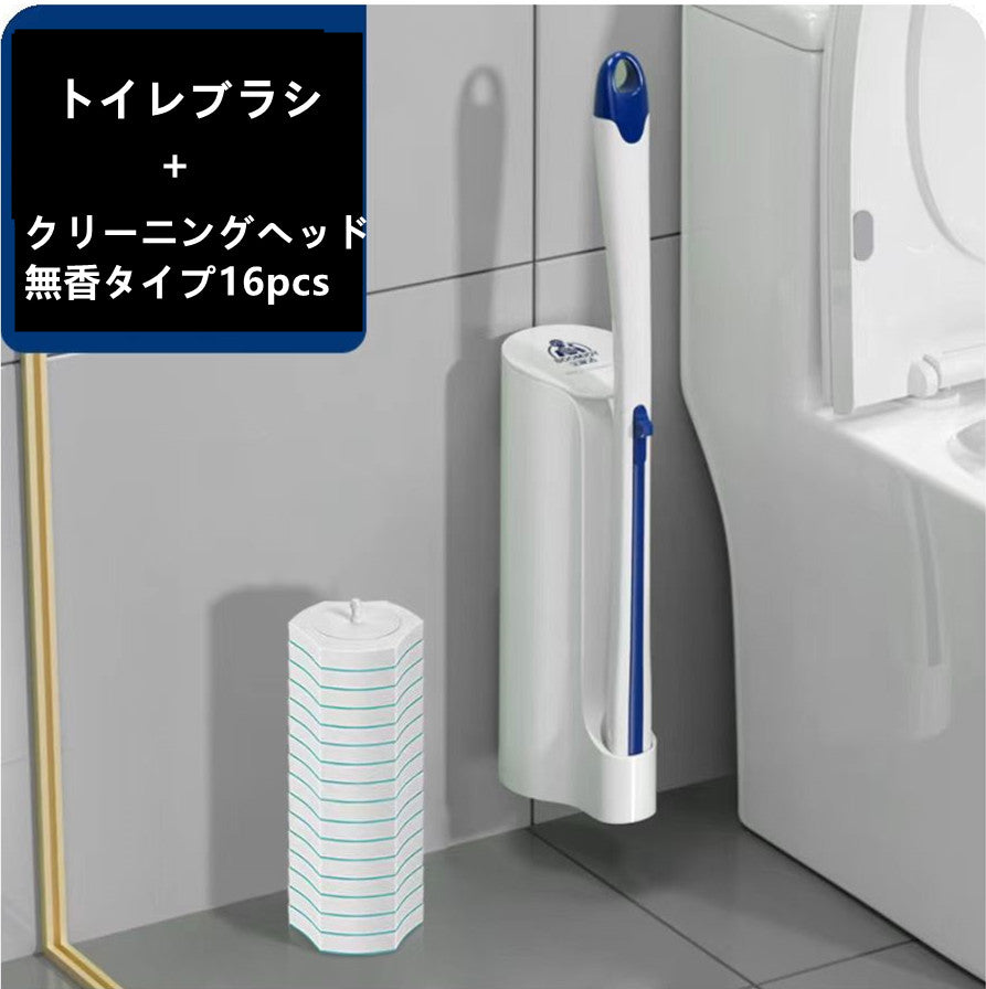 使い捨てトイレブラシ  クリーニングヘッド付き  3004