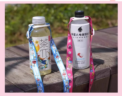 送料無料　5点セット　ボトルロープ　調整可能　共通　コップベルト　　　3274