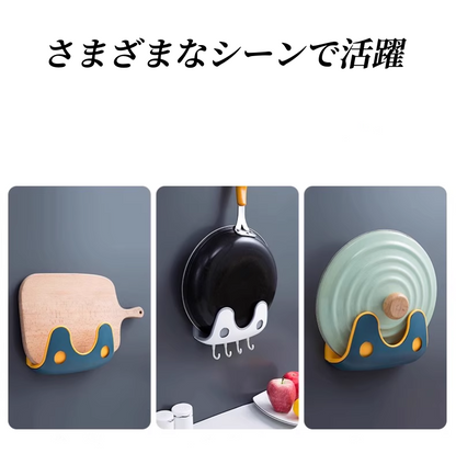 送料無料 鍋ふた ラック スタンド キッチン フック 鍋蓋 なべふた 収納 キッチン用品 おしゃれ 3428