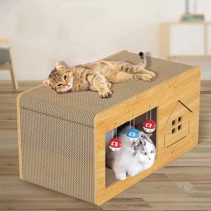 猫 爪とぎ 猫爪とぎ 猫の爪とぎ 爪研ぎ ダンボール ハウス 爪とぎハウス トンネル 猫トンネル  おもちゃ 遊び場 キャットトンネル 猫用おもちゃ 3318