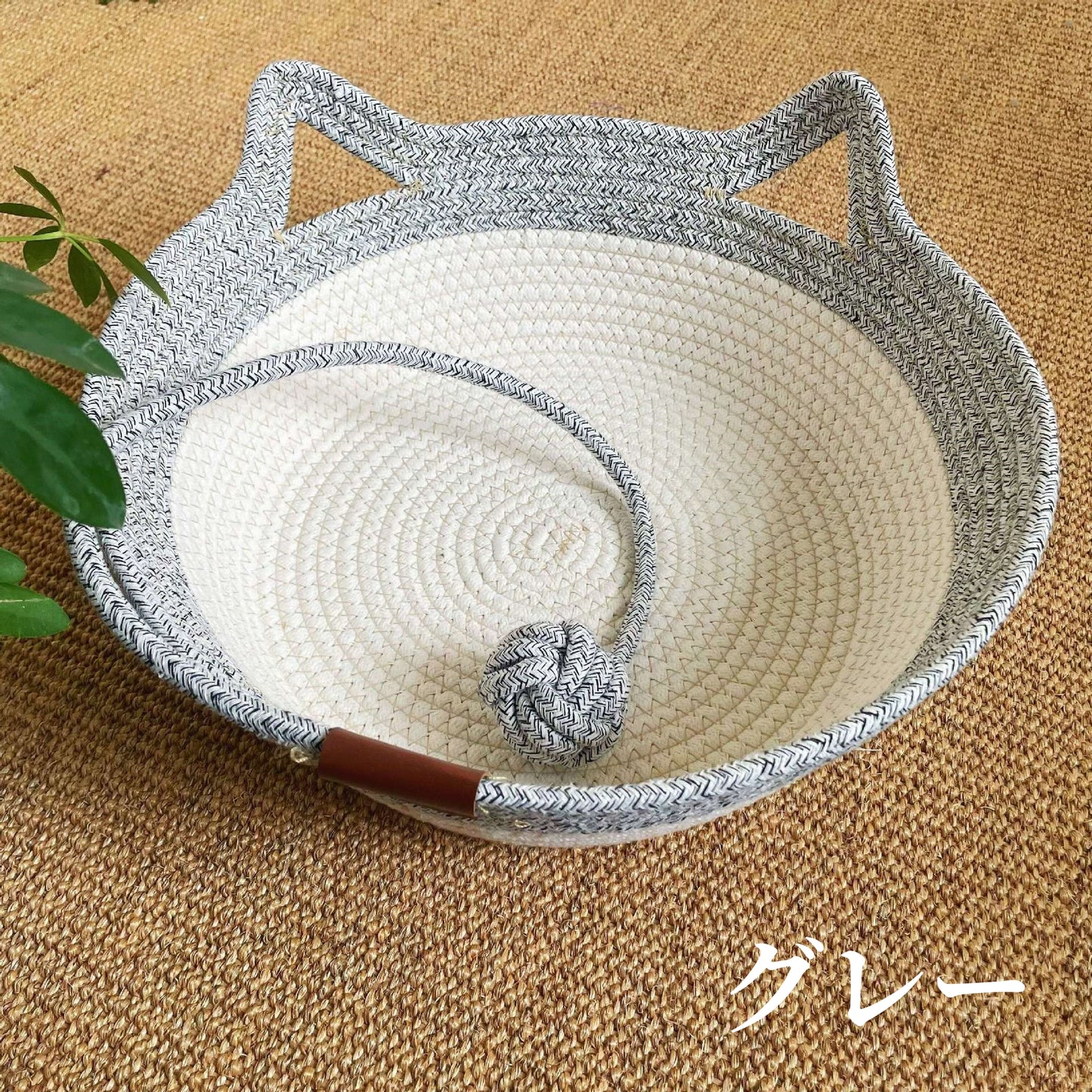猫 ベッド 春夏用 涼しい 手編み 蒲草 手作り 天然素材 通気性 清潔 快適 ペットベッド ふかふか おしゃれ 猫ハウス 夏用 耐荷重 3316