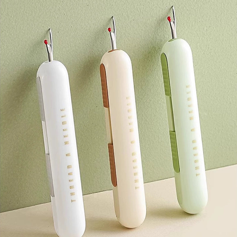 送料無料　2点セット 2 個のシームリッパーミシン　糸通し補助ツール　縫い目糸リムーバー　簡単糸通　3307