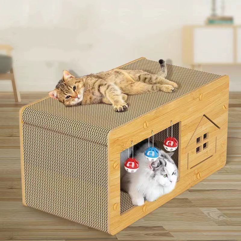 猫 爪とぎ 猫爪とぎ 猫の爪とぎ 爪研ぎ ダンボール ハウス 爪とぎハウス トンネル 猫トンネル  おもちゃ 遊び場 キャットトンネル 猫用おもちゃ 3318