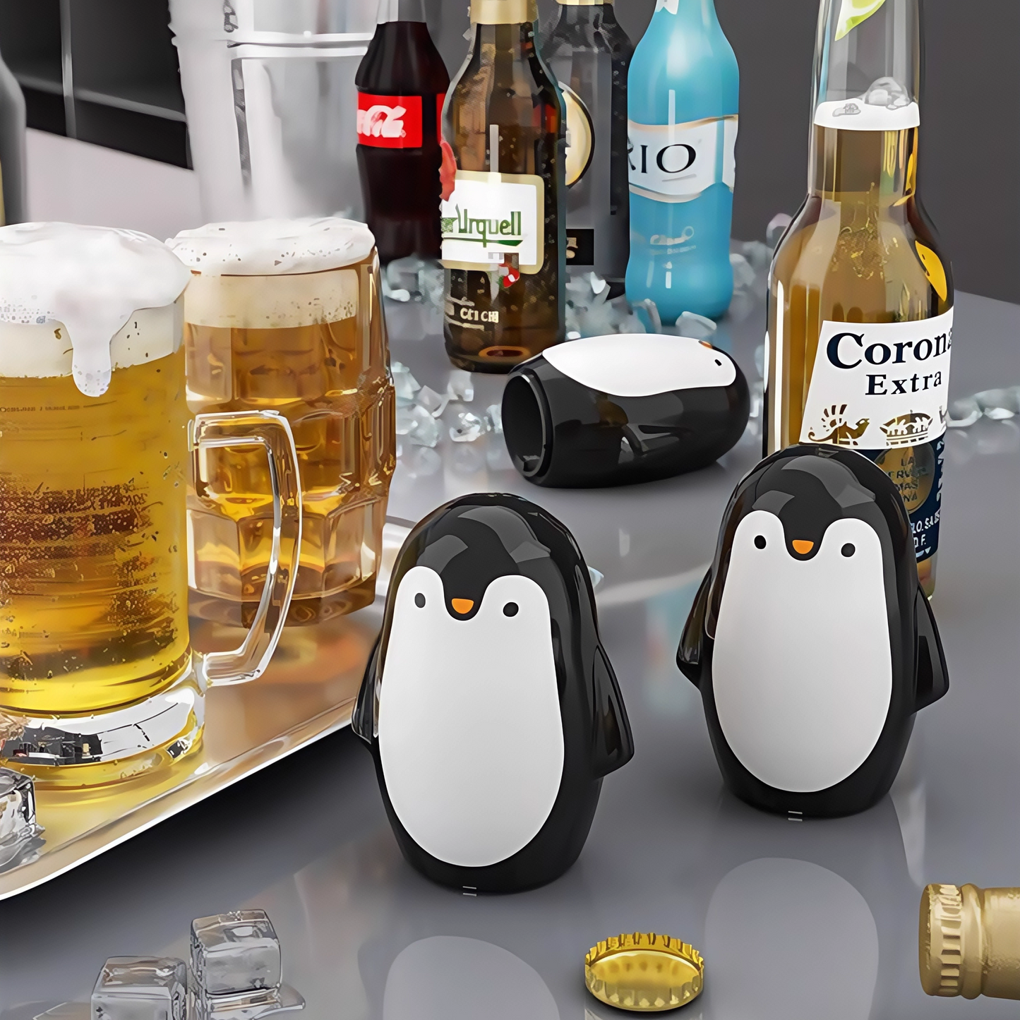 送料無料　ペンギン  栓抜き ふたあけき ビール  ドリンク  　3268