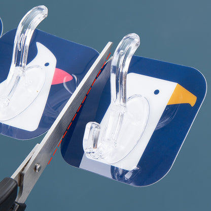 送料無料 フック 粘着タイプ 強力 透明 おしゃれ 10個入り 壁掛け 小 屋外 収納 フック 貼り付け クリア 最大耐荷重 3385