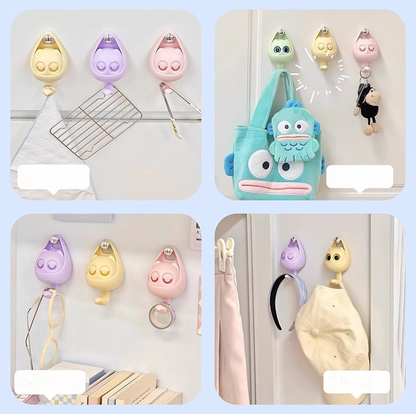 送料無料 壁掛けフック 猫 雑貨 壁掛 キーフック 鍵かけ 帽子掛け アンティーク風 ウォールフック ネコのテールフック 3410