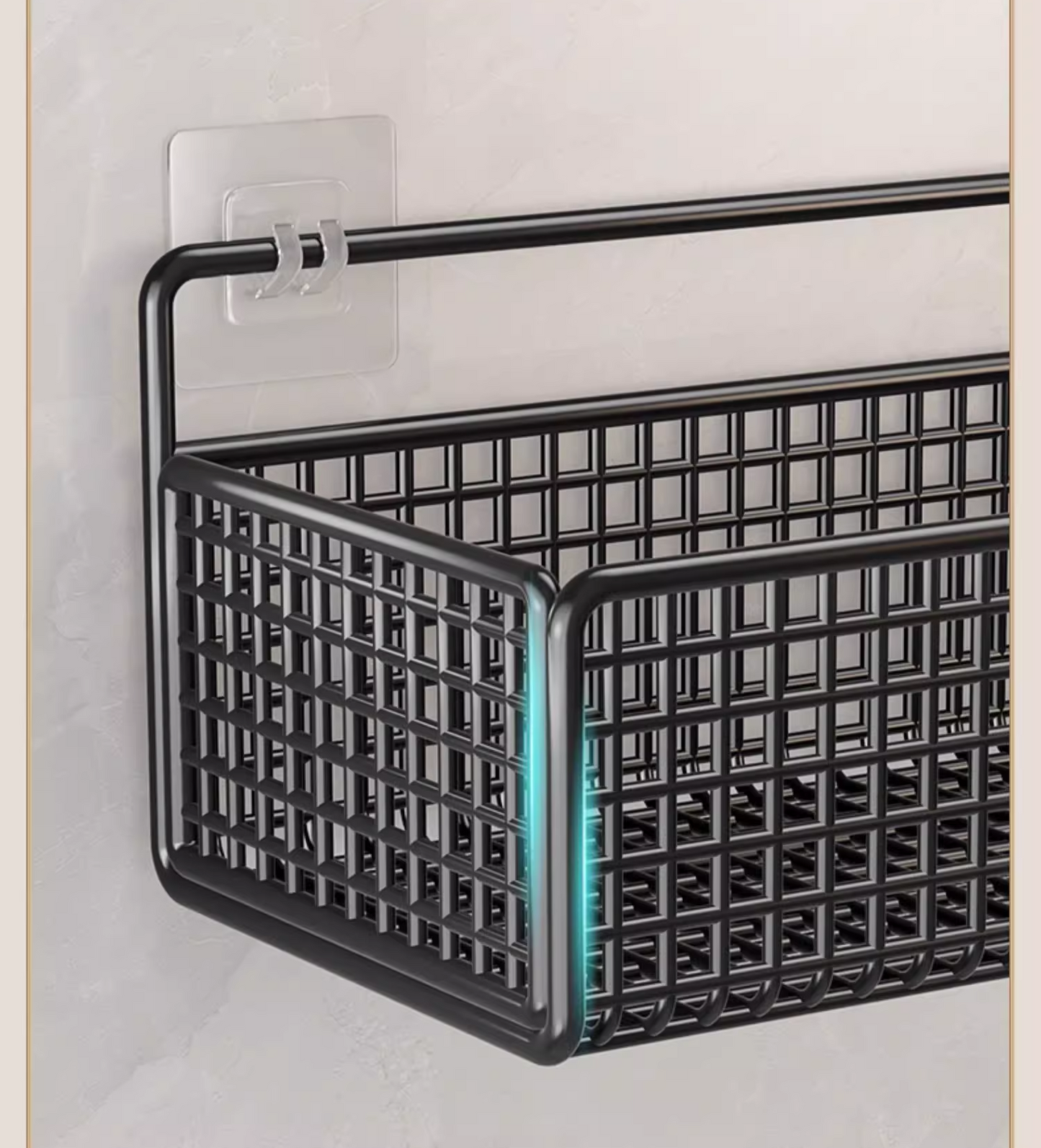 送料無料 ワイヤーバスケットラック 壁掛け 収納 壁面収納 ウォールポケット ウォールラック カゴ ウッド カントリー 3357