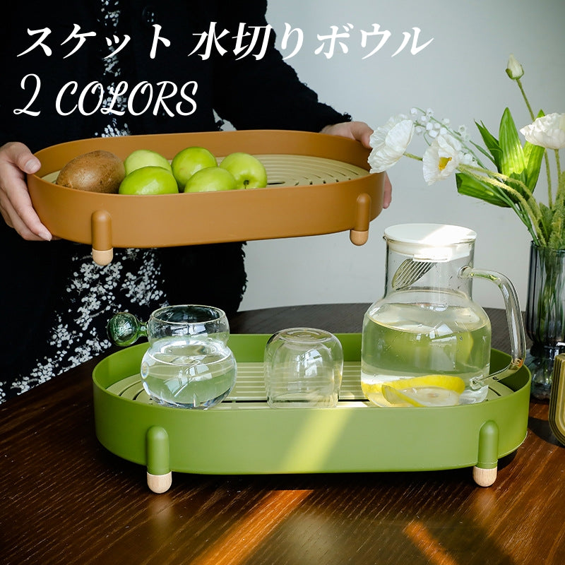 送料無料 スケット 水切りボウル 素朴なキッチン装飾 フルーツバスケット 3401