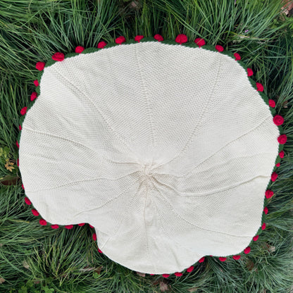 送料無料　バラの花束毛布　手編み　プレゼント　母の日　バレンタインデー　　3293