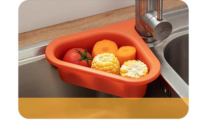 送料無料　蛇口にかける三角コーナーラック  ブランス コーナーラック 水切り スポンジ置き 3366