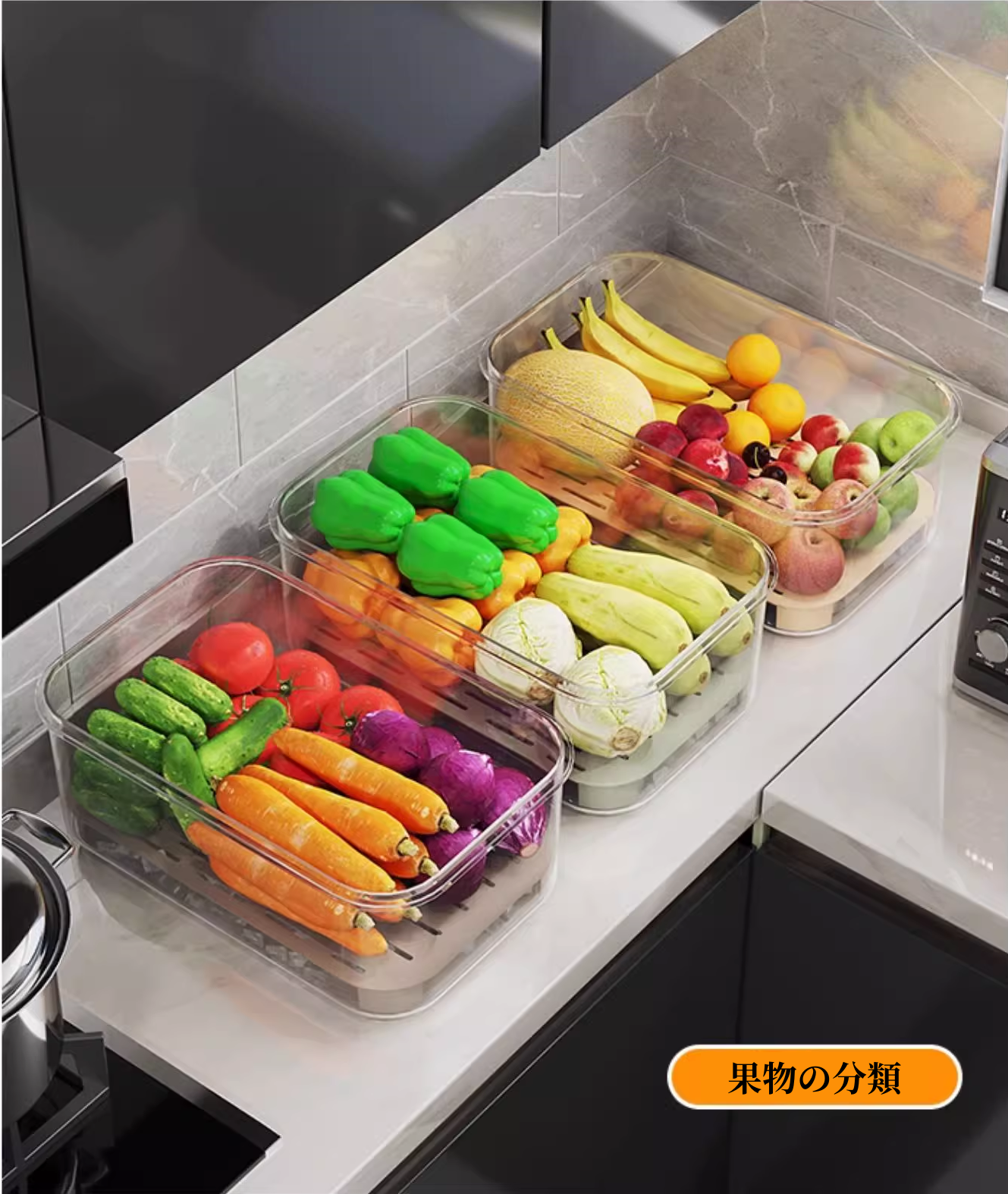 送料無料　2点セット　フルーツ弁当箱　ピクニック　アウトドア　　3269