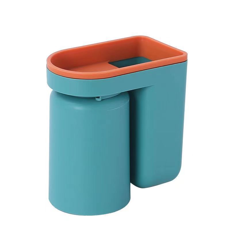 送料無料 壁に取り付けられた歯ブラシ収納ラック、穴なし、マウスウォッシュカップ 3405