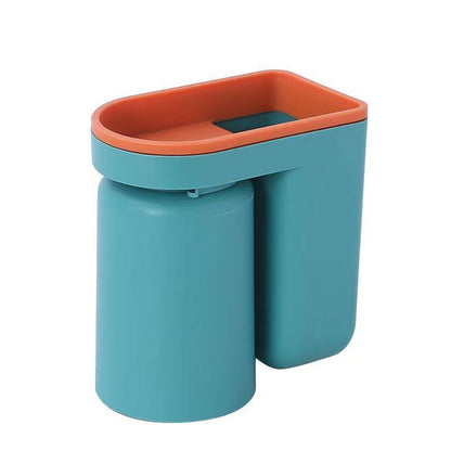 送料無料 壁に取り付けられた歯ブラシ収納ラック、穴なし、マウスウォッシュカップ 3405