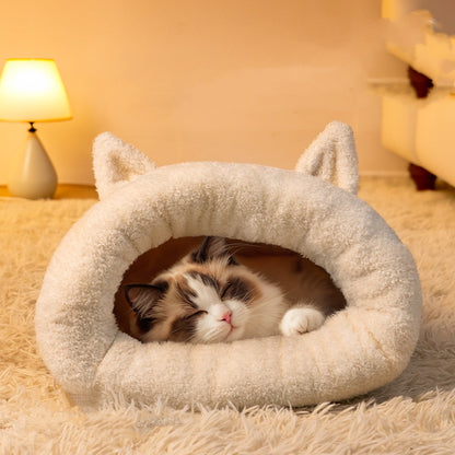 ペットベッド 犬 猫 寒さ対策 猫布団 小型犬 滑り止め 寝袋 犬猫用 ネコ 秋冬用 暖かい ふんわり 柔らかい クッション マット 肌触りのよい 3320