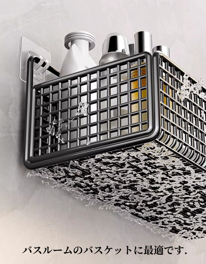 送料無料 ワイヤーバスケットラック 壁掛け 収納 壁面収納 ウォールポケット ウォールラック カゴ ウッド カントリー 3357