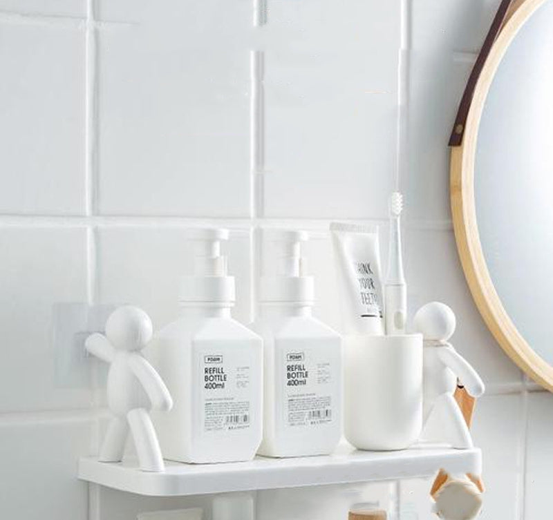 送料無料 ウォールシェルフ ウォールラック 壁掛けトレイ 小物置き 小物ホルダー 壁面収納 ソープホルダー せっけん置き 浴室 洗面台 キッチン インテリ 3399