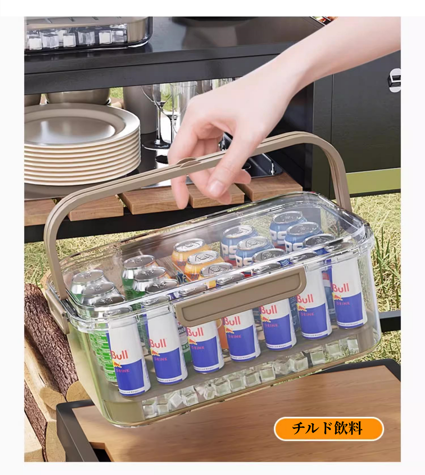 送料無料　2点セット　フルーツ弁当箱　ピクニック　アウトドア　　3269