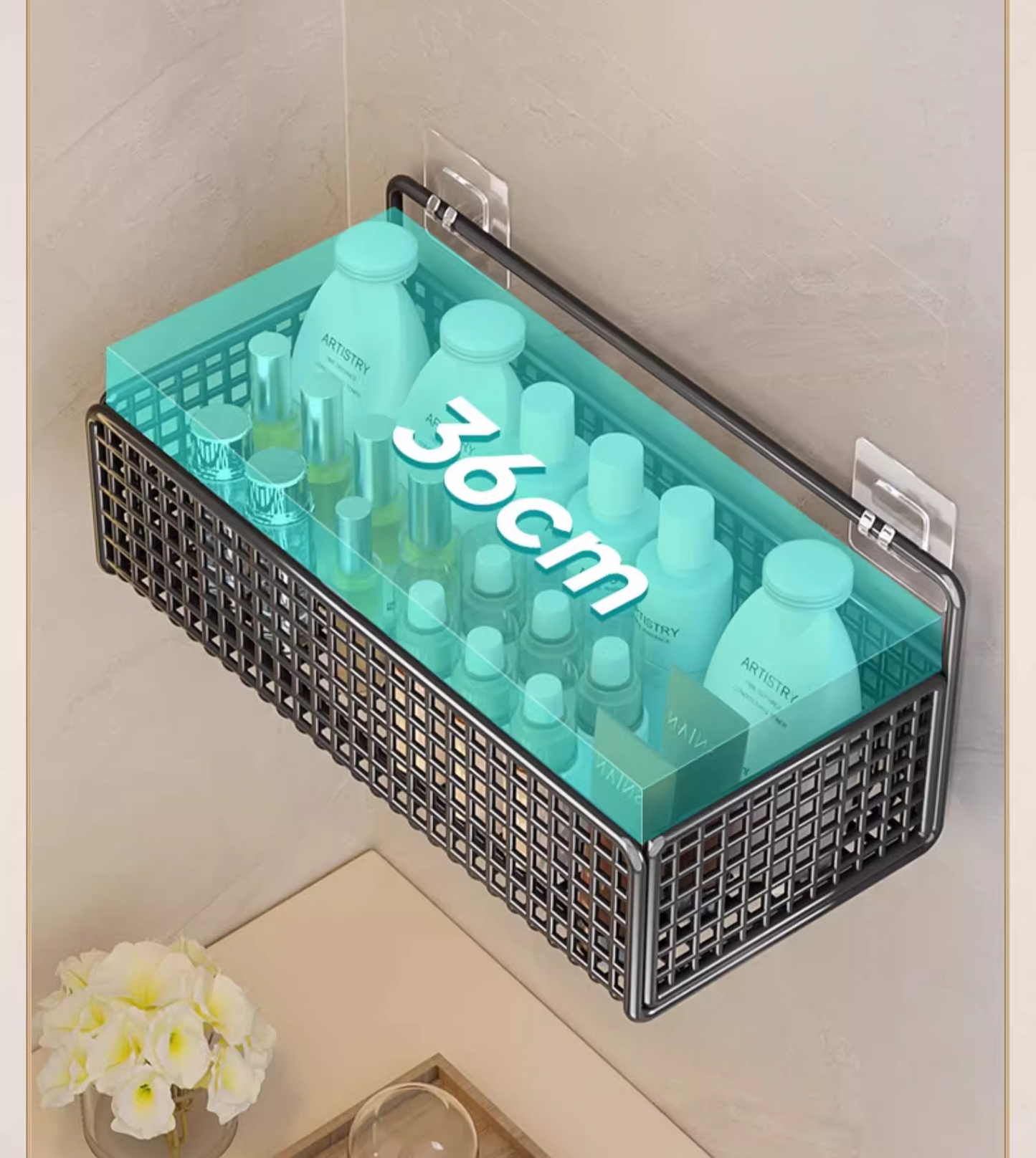 送料無料 ワイヤーバスケットラック 壁掛け 収納 壁面収納 ウォールポケット ウォールラック カゴ ウッド カントリー 3357