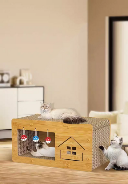 猫 爪とぎ 猫爪とぎ 猫の爪とぎ 爪研ぎ ダンボール ハウス 爪とぎハウス トンネル 猫トンネル  おもちゃ 遊び場 キャットトンネル 猫用おもちゃ 3318