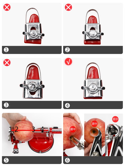 送料無料 手回し皮むき機 家庭用 多機能 フルーツ皮むき器 ピーラー 果物削り 皮むき器 回転式 フルーツピーラー 手動 吸盤付 ツール リンゴ 梨 じゃがいも用 3383
