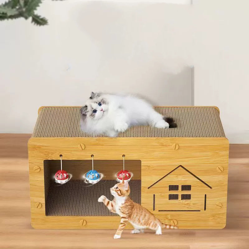 猫 爪とぎ 猫爪とぎ 猫の爪とぎ 爪研ぎ ダンボール ハウス 爪とぎハウス トンネル 猫トンネル  おもちゃ 遊び場 キャットトンネル 猫用おもちゃ 3318