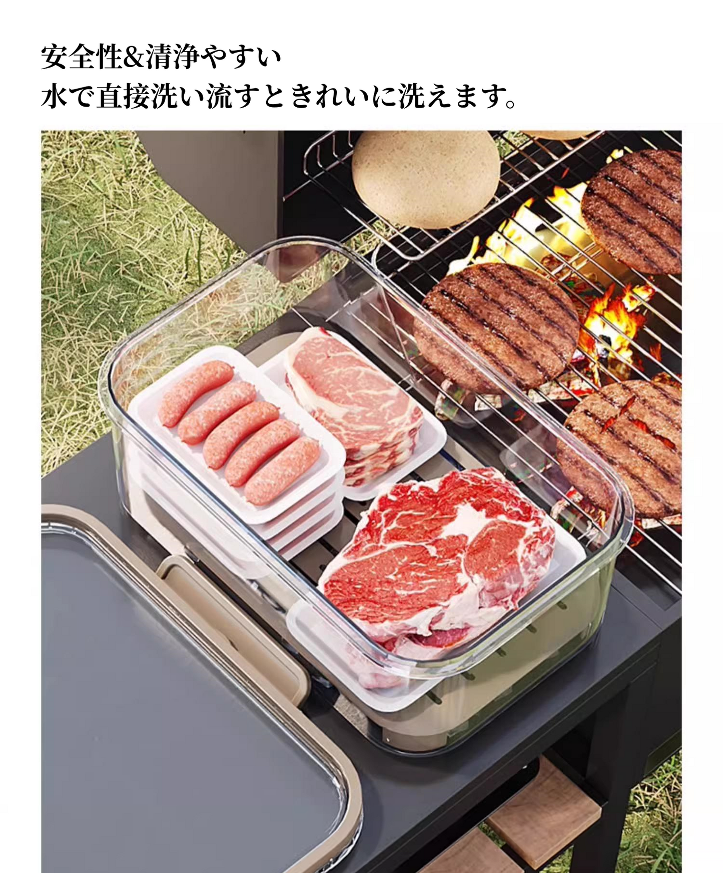 送料無料　2点セット　フルーツ弁当箱　ピクニック　アウトドア　　3269