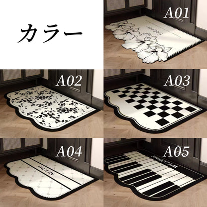 送料無料　レザーマット　玄関マット　　3282