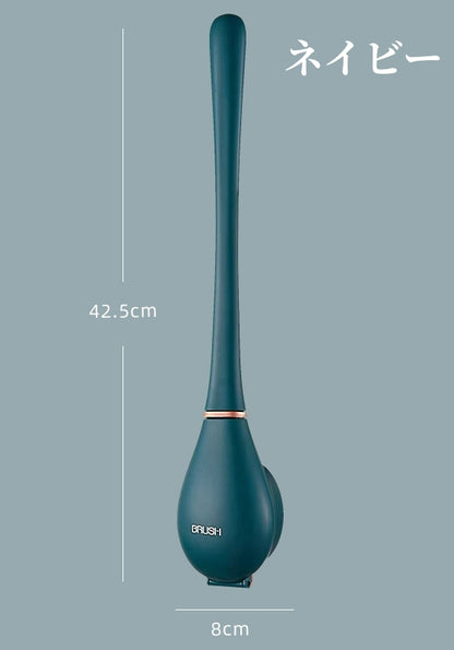 送料無料　トイレブラシ シリコン 壁掛け クリーナー ブラシ ホルダー トイレ バスルーム  便器掃除 自動開閉 トイレ掃除ブラシ おしゃれ トイレ用品 3323