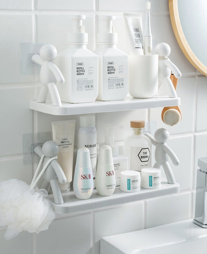 送料無料 ウォールシェルフ ウォールラック 壁掛けトレイ 小物置き 小物ホルダー 壁面収納 ソープホルダー せっけん置き 浴室 洗面台 キッチン インテリ 3399