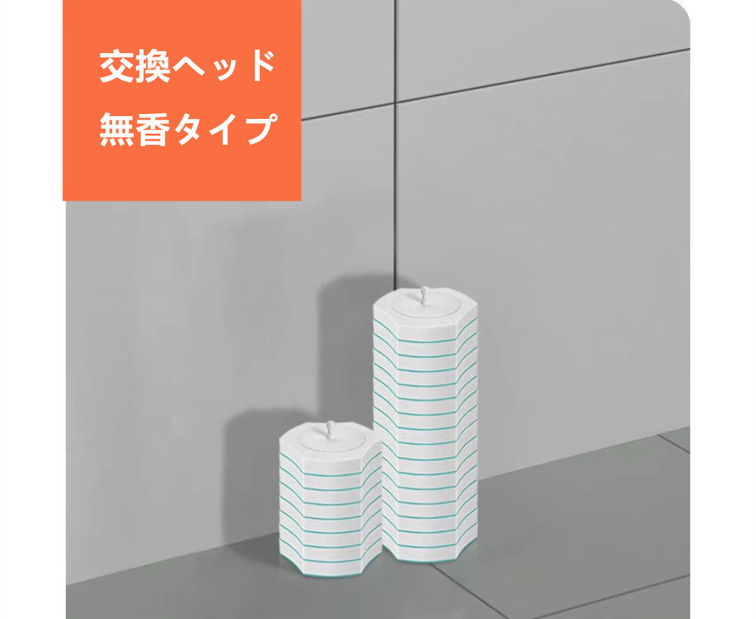 使い捨てトイレブラシ  クリーニングヘッド付き  3004