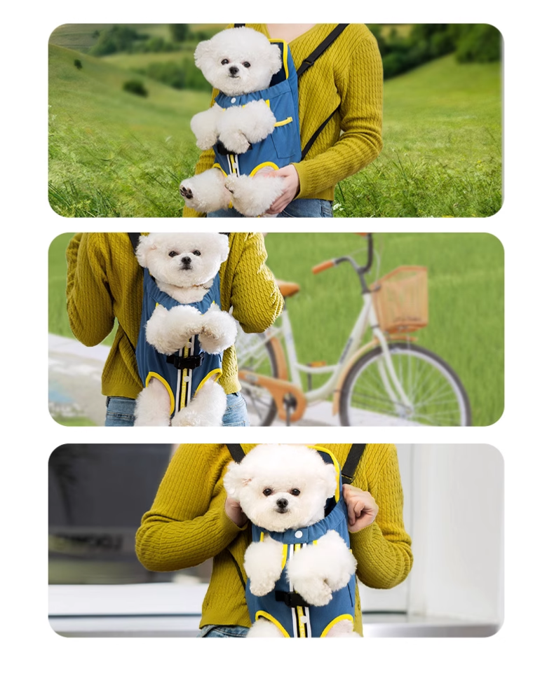 送料無料 ペットスリングメッシュ 犬 抱っこ紐 ドッグスリング ペットバッグ 小型犬 猫 キャリーバッグ 飛び出し防止ストラップ付 調節可能 ポケット付き 3309