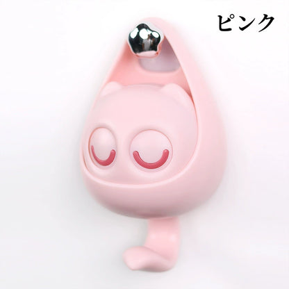 送料無料 壁掛けフック 猫 雑貨 壁掛 キーフック 鍵かけ 帽子掛け アンティーク風 ウォールフック ネコのテールフック 3410