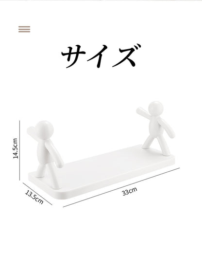 送料無料 ウォールシェルフ ウォールラック 壁掛けトレイ 小物置き 小物ホルダー 壁面収納 ソープホルダー せっけん置き 浴室 洗面台 キッチン インテリ 3399