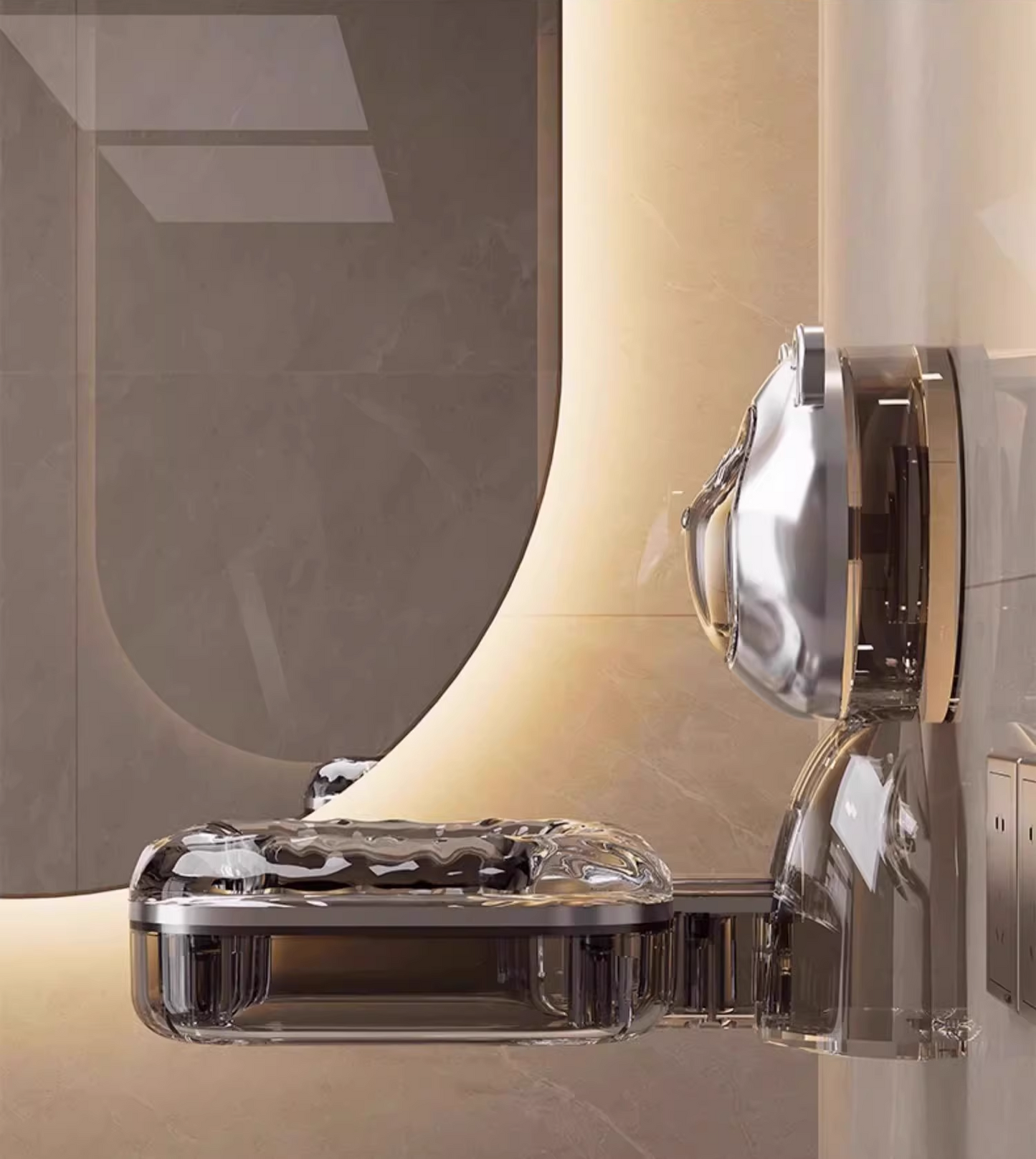 送料無料　ドライヤーホルダー ドライヤーフック ドライヤースタンド ドライヤー掛け ドライヤー収納 穴あけ不要 吸盤 洗面所 洗面台 バスルーム 日用雑貨 便利　3340