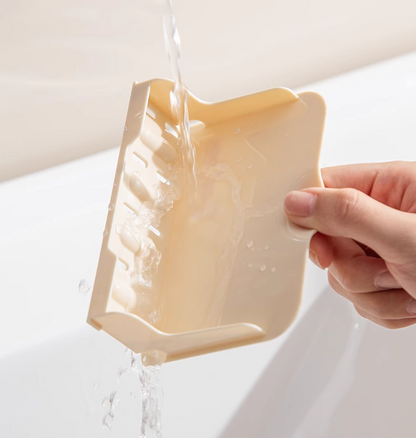 送料無料　吸盤式石鹸ボックス　蓋つき　穴あけ不要　　3281