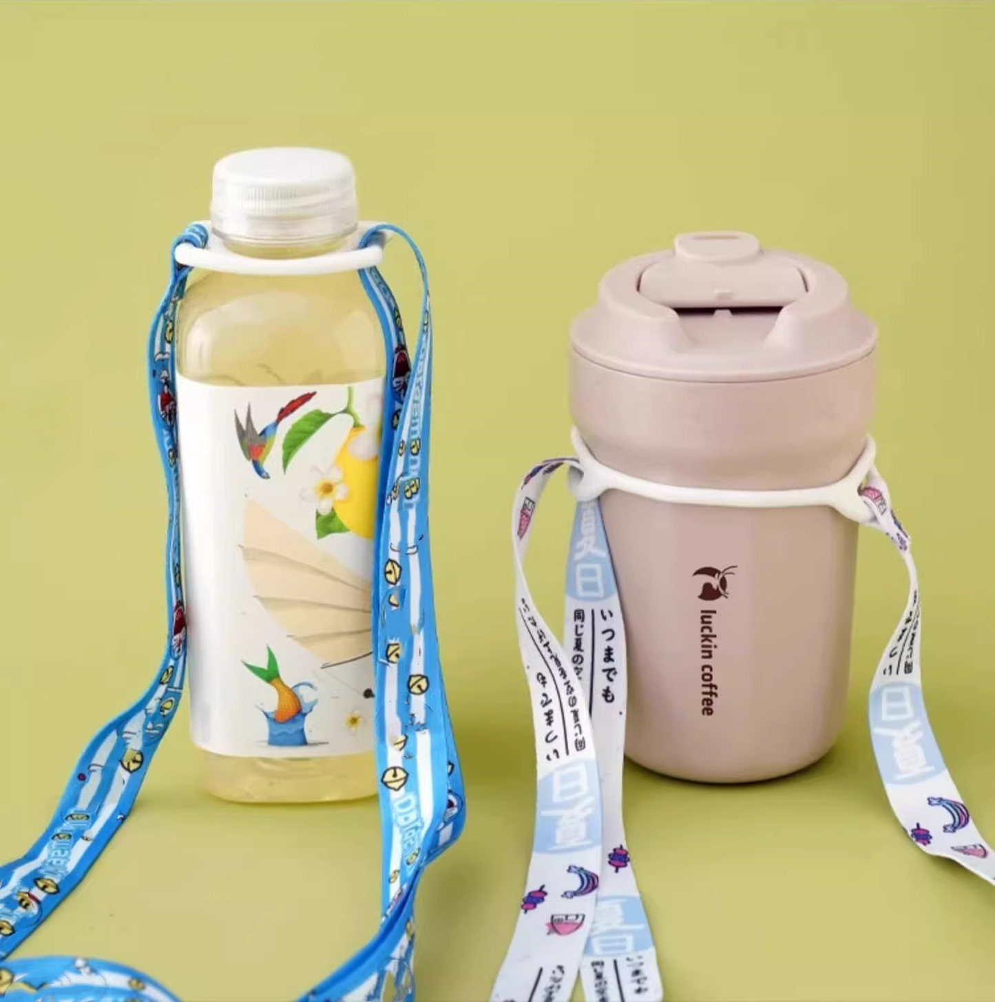 送料無料　5点セット　ボトルロープ　調整可能　共通　コップベルト　　　3274