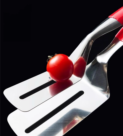 送料無料 調理器具用キッチントングメタルサービングステーキクランプフライクリップ 3398