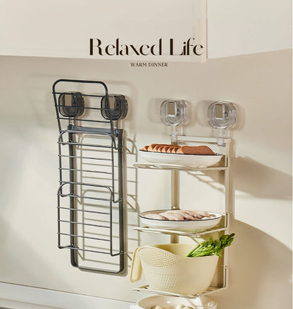 送料無料　3段収納ラック 吸盤式 強力 穴あけ不要 キッチン収納ラック 吸盤収納ラック キッチンツール キッチン 収納ラック 新生活 おすすめ　3321
