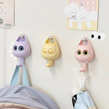 送料無料 壁掛けフック 猫 雑貨 壁掛 キーフック 鍵かけ 帽子掛け アンティーク風 ウォールフック ネコのテールフック 3410