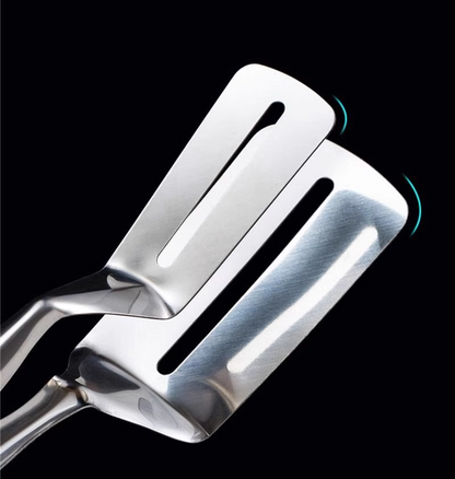 送料無料 調理器具用キッチントングメタルサービングステーキクランプフライクリップ 3398