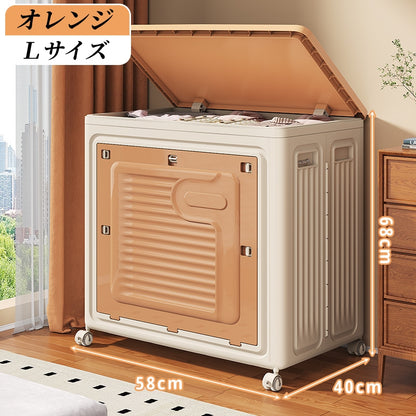 送料無料　ポータブル衣類クローゼット収納ボックス、自立型、折りたたみ式衣類オーガナイザー、大容量　3344