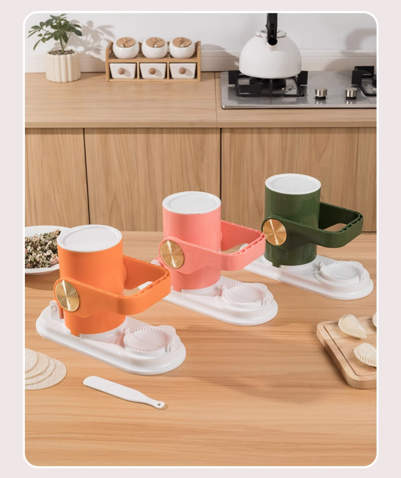 送料無料 餃子皮機 餃子メーカー【10秒で素早く餃子を作る】簡単操作 省力 ギョーザ皮作り道具 キッチン餃子金型 餃子 ギョウザ 作り金型 餃子型 つつみ機 餃子の皮 機械 3427