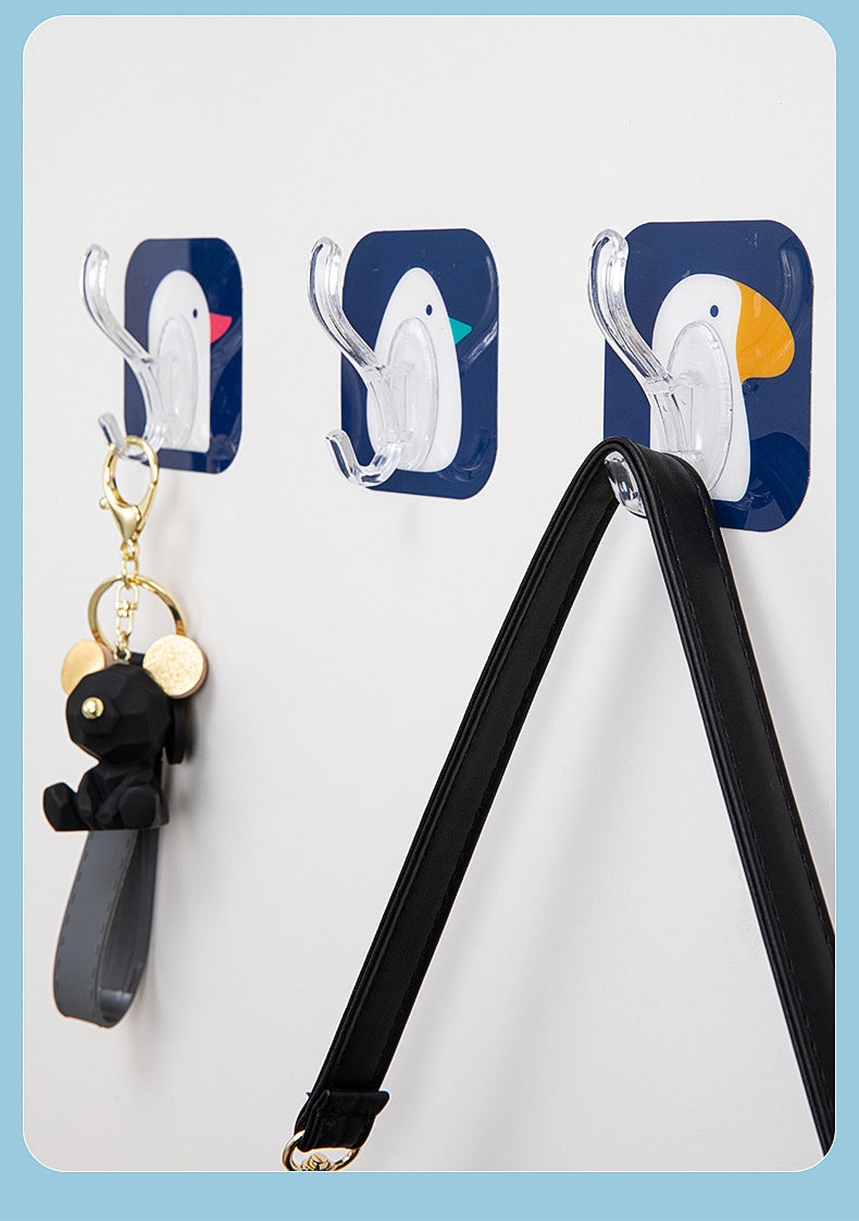 送料無料 フック 粘着タイプ 強力 透明 おしゃれ 10個入り 壁掛け 小 屋外 収納 フック 貼り付け クリア 最大耐荷重 3385