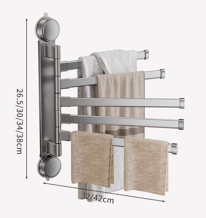 送料無料　　吸盤式タオル掛け　トイレ　浴室　物干しハンガー　3271