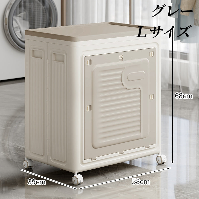 送料無料　ポータブル衣類クローゼット収納ボックス、自立型、折りたたみ式衣類オーガナイザー、大容量　3344